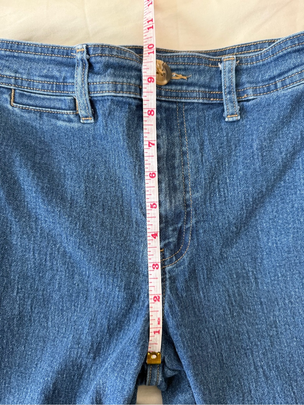 H&M Women’s Wide Straight Leg Crop Jeans 2 Blue Casual Dressy Brunch Date - Picture 12 of 15